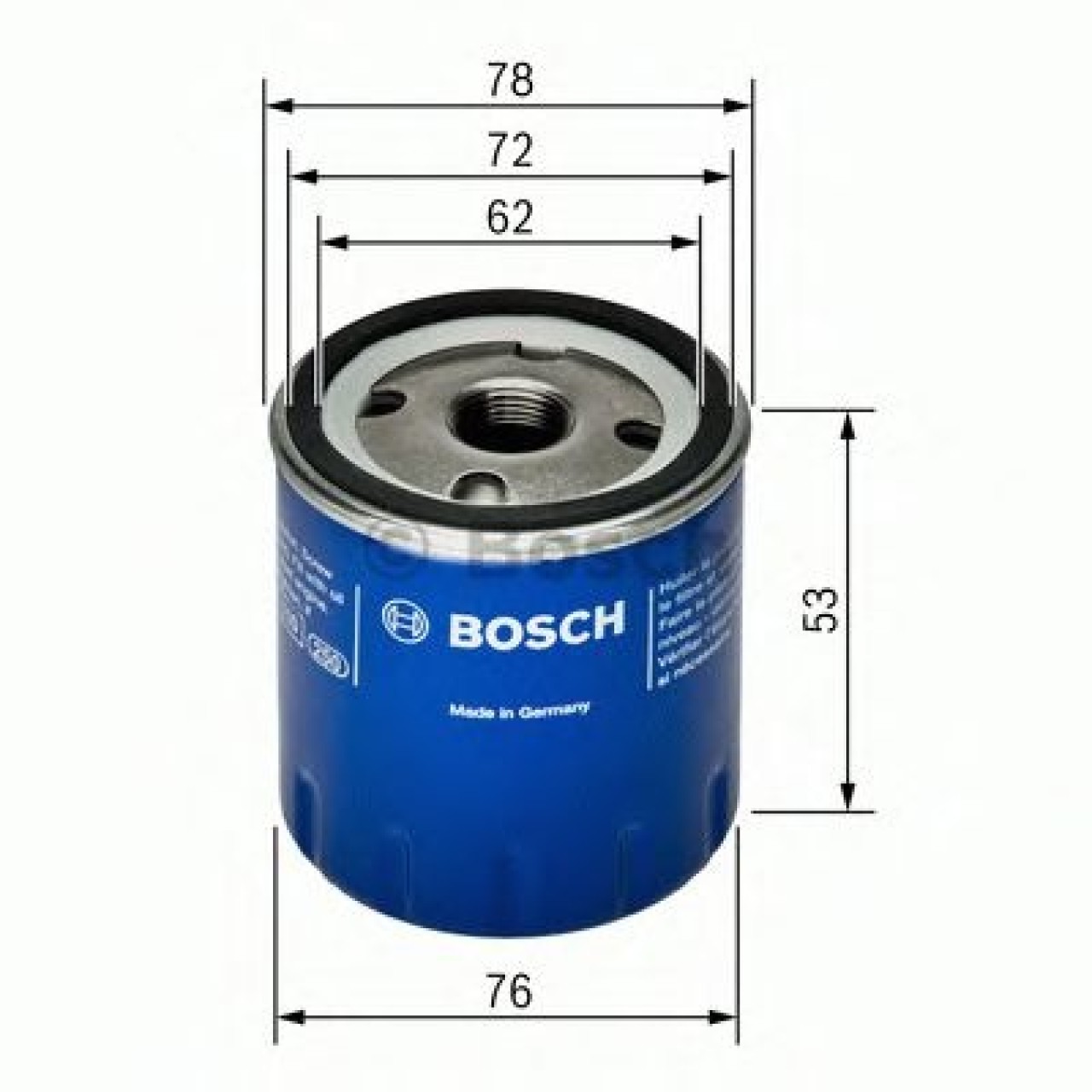 Filtru ulei RENAULT SYMBOL II (LU1/2) (2008 - 2013) BOSCH 0 451 103 336 piesa NOUA