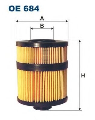 Filtru ulei RENAULT VEL SATIS (BJ0) (2002 - 2016) FILTRON OE684 piesa NOUA