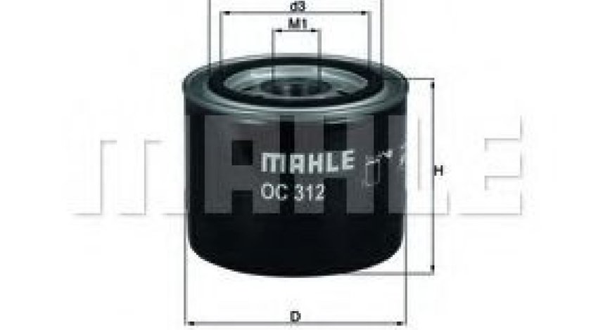 Filtru ulei ROVER 25 (RF) (1999 - 2005) MAHLE ORIGINAL OC 312 piesa NOUA