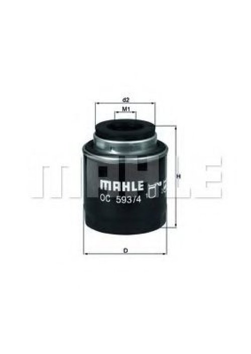 Filtru ulei SEAT ALTEA (5P1) (2004 - 2016) MAHLE ORIGINAL OC 593/4 piesa NOUA