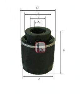 Filtru ulei SEAT IBIZA V (6J5, 6P1) (2008 - 2016) SOFIMA S 3494 R piesa NOUA