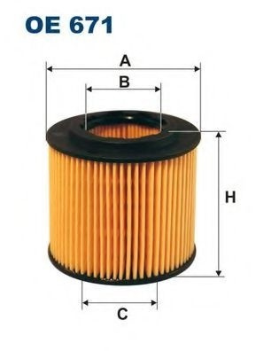 Filtru ulei SKODA FABIA I Combi (6Y5) (2000 - 2007) FILTRON OE671 piesa NOUA