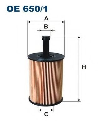 Filtru ulei SKODA FABIA II Combi (2007 - 2014) FILTRON OE650/1 piesa NOUA
