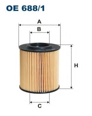 Filtru ulei SKODA FABIA II Combi (2007 - 2014) FILTRON OE688/1 piesa NOUA