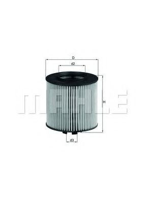 Filtru ulei SKODA OCTAVIA II (1Z3) (2004 - 2013) MAHLE ORIGINAL OX 341D piesa NOUA