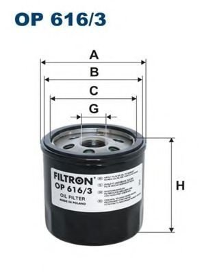 Filtru ulei SKODA OCTAVIA III (5E3) (2012 - 2016) FILTRON OP616/3 piesa NOUA