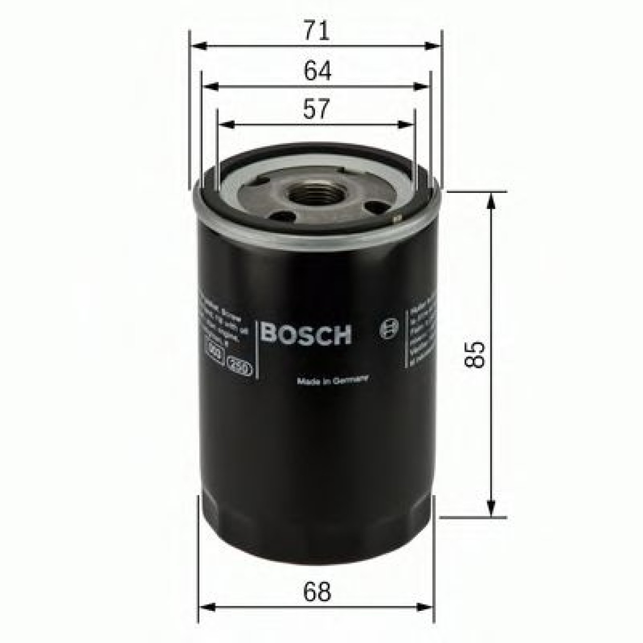 Filtru ulei SMART FORFOUR (454) (2004 - 2006) BOSCH 0 451 103 372 piesa NOUA