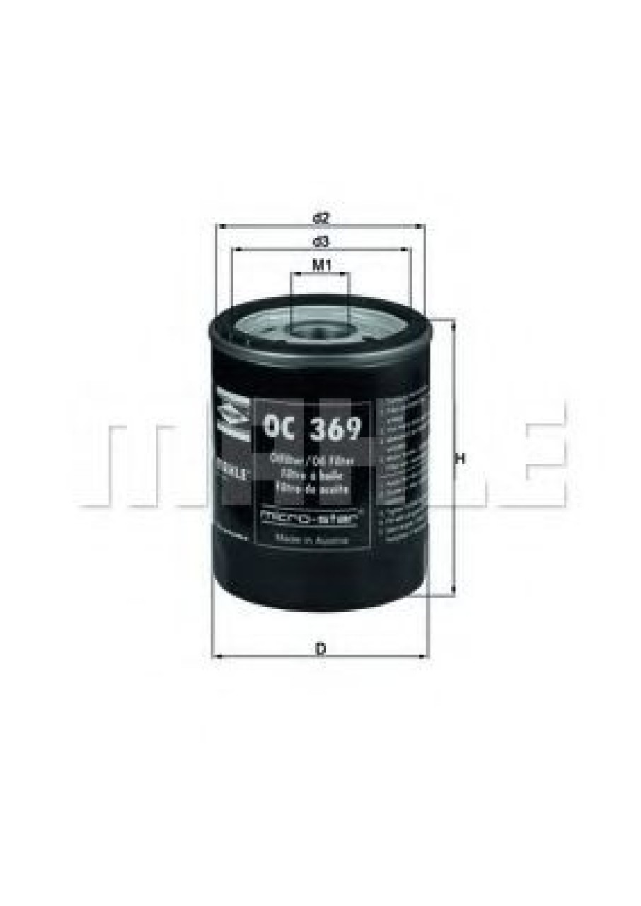 Filtru ulei SMART FORFOUR (454) (2004 - 2006) KNECHT OC 369 piesa NOUA