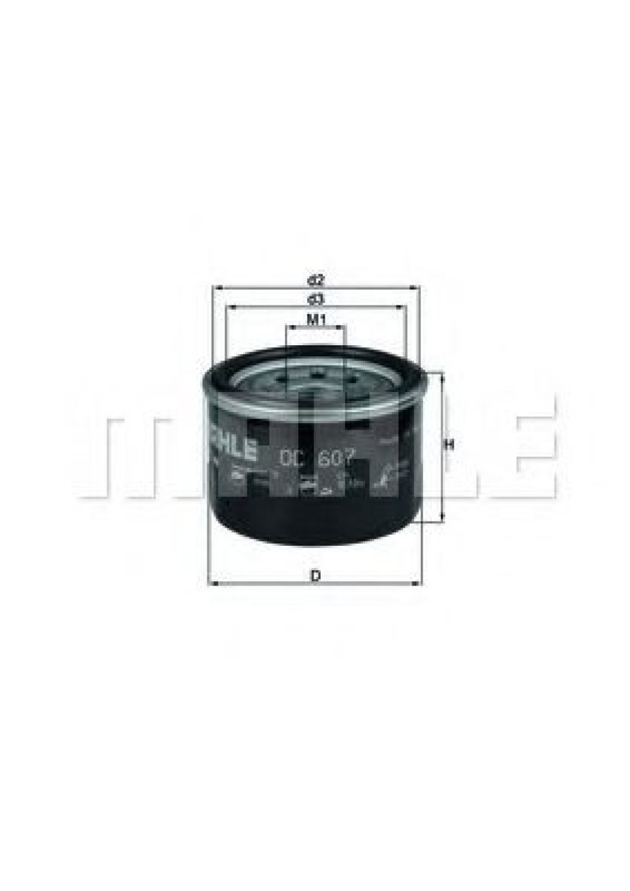 Filtru ulei SMART FORTWO Cupe (451) (2007 - 2016) KNECHT OC 607 piesa NOUA