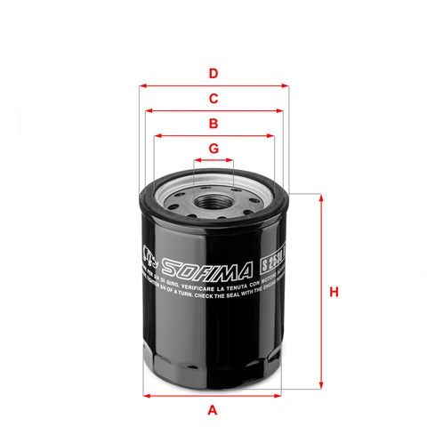 Filtru Ulei Sofima Citroën S 2530 R