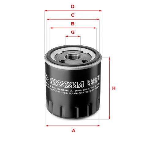 Filtru Ulei Sofima Citroën S 3293 R