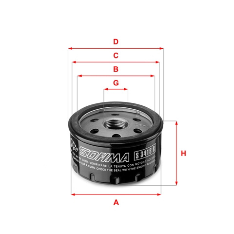 Filtru Ulei Sofima Citroën S 3418 R