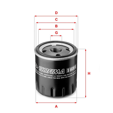 Filtru Ulei Sofima Citroën S 5030 R