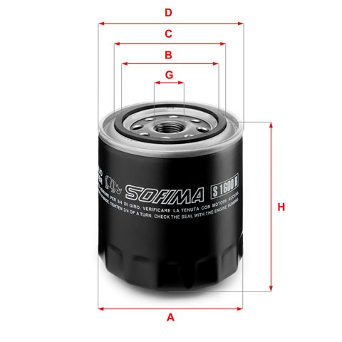 Filtru Ulei Sofima Fiat S 1600 R