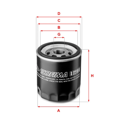 Filtru Ulei Sofima Fiat S 2210 R