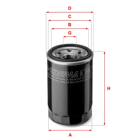 Filtru Ulei Sofima Fiat S 3596 R