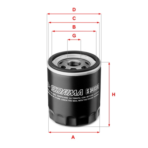 Filtru Ulei Sofima Ford S 3413 R