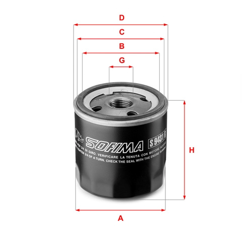 Filtru Ulei Sofima Ford S 9431 R