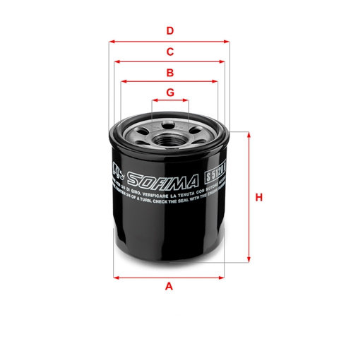 Filtru Ulei Sofima Hyundai S 5120 R
