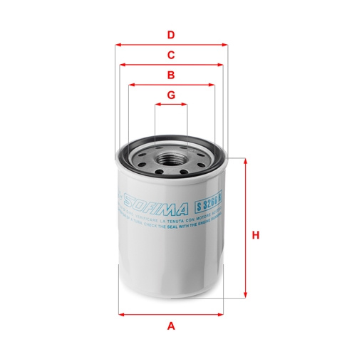Filtru Ulei Sofima Nissan S 3266 R