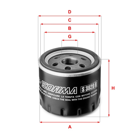 Filtru Ulei Sofima Nissan S 3820 R