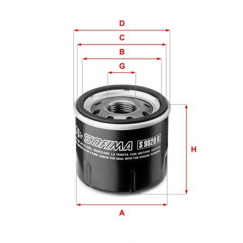 Filtru Ulei Sofima Nissan S 9820 R