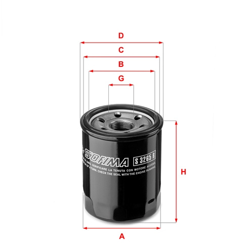 Filtru Ulei Sofima Peugeot S 3265 R