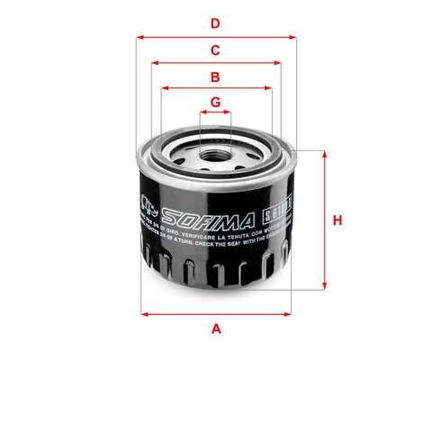 Filtru Ulei Sofima Renault S 6100 R