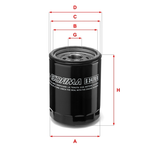 Filtru Ulei Sofima Smart S 3478 R