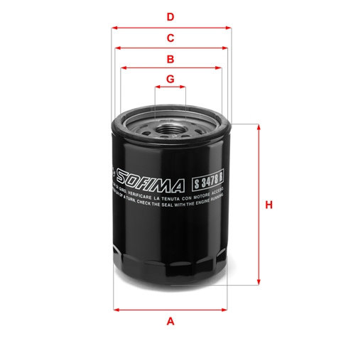 Filtru Ulei Sofima Smart S 3478 R