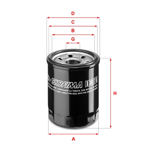 Filtru Ulei Sofima Subaru S 3617 R