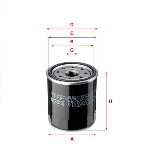 Filtru Ulei Sofima Toyota S 3253 R