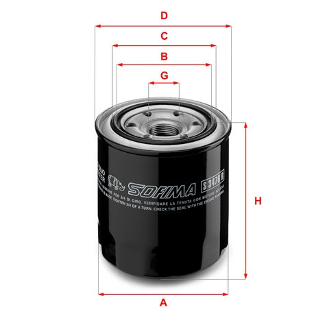 Filtru Ulei Sofima Toyota S 3476 R
