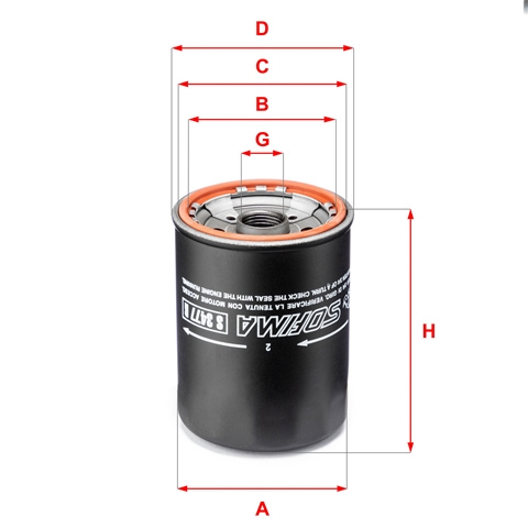 Filtru Ulei Sofima Toyota S 3477 R