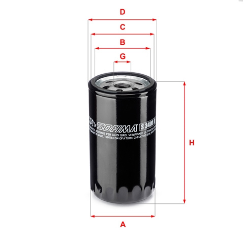 Filtru Ulei Sofima Vag S 3404 R