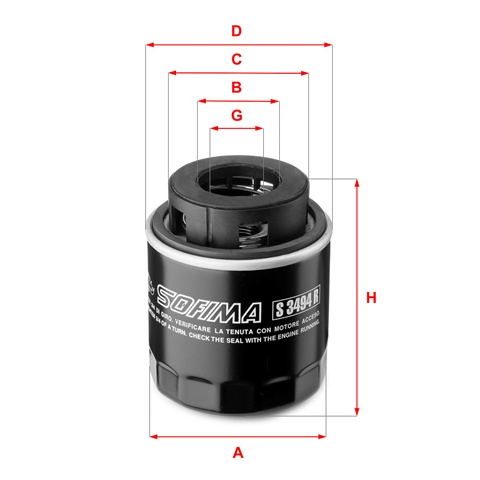 Filtru Ulei Sofima Vag S 3494 R