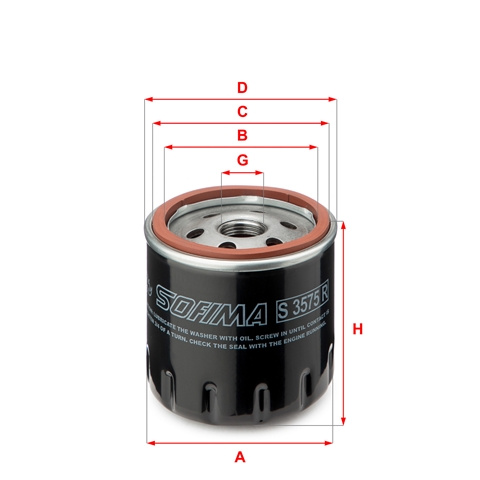 Filtru Ulei Sofima Vag S 3575 R