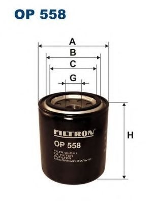 Filtru ulei SUBARU FORESTER (SH) (2008 - 2016) FILTRON OP558 piesa NOUA