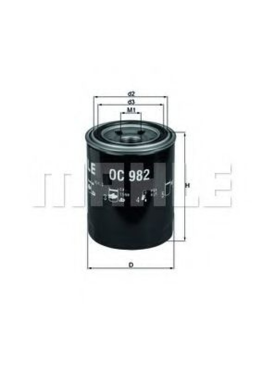 Filtru ulei SUBARU LEGACY V (BM, BR) (2009 - 2016) KNECHT OC 982 piesa NOUA