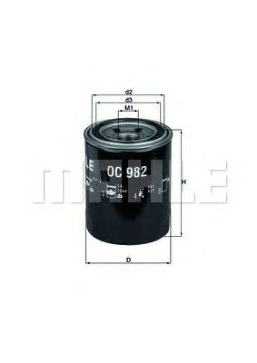 Filtru ulei SUBARU LEGACY V Combi (BM, BR) (2009 - 2016) KNECHT OC 982 piesa NOUA