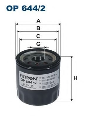 Filtru ulei SUZUKI GRAND VITARA II (JT) (2005 - 2016) FILTRON OP644/2 piesa NOUA