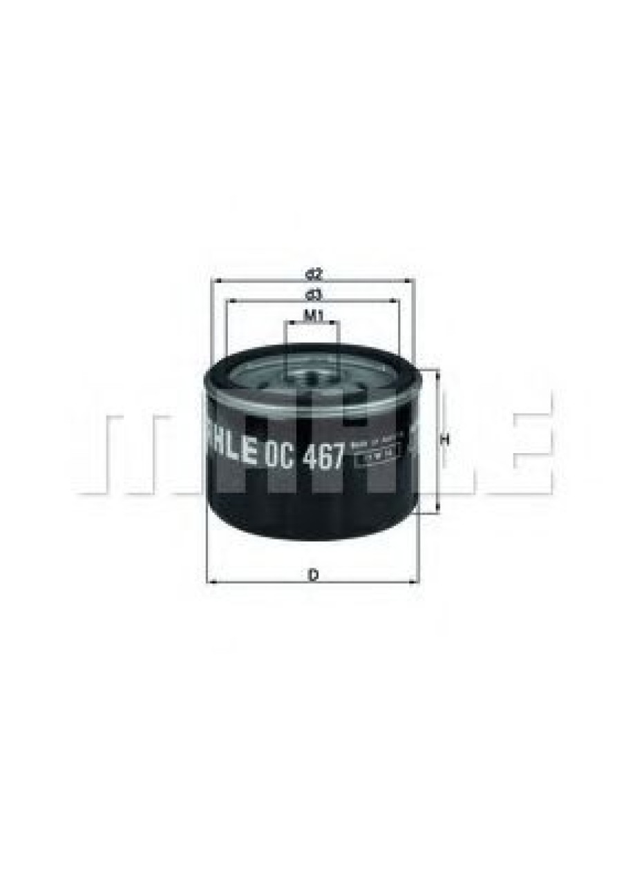 Filtru ulei SUZUKI JIMNY (FJ) (1998 - 2016) MAHLE ORIGINAL OC 467 piesa NOUA