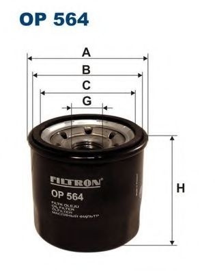 Filtru ulei SUZUKI WAGON R+ (EM) (1997 - 2000) FILTRON OP564 piesa NOUA