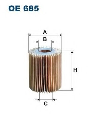 Filtru ulei TOYOTA AURIS (ZWE18, NZE18, ZRE18) (2012 - 2016) FILTRON OE685 piesa NOUA