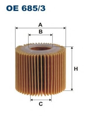 Filtru ulei TOYOTA AURIS (ZWE18, NZE18, ZRE18) (2012 - 2016) FILTRON OE685/3 piesa NOUA