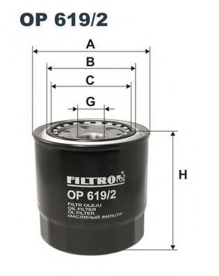 Filtru ulei TOYOTA AVENSIS (T25) (2003 - 2008) FILTRON OP619/2 piesa NOUA