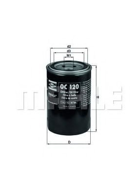 Filtru ulei TOYOTA HILUX II pick-up (LN8, RN5, LN6, YN6, YN5, LN5, RN6) (1983 - 2005) KNECHT OC 120 ...