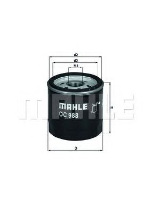 Filtru ulei TOYOTA YARIS VERSO (NLP2, NCP2) (1999 - 2005) KNECHT OC 988 piesa NOUA