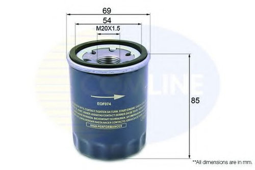 Filtru ulei VOLVO S40 I (VS) (1995 - 2004) COMLINE EOF074 piesa NOUA