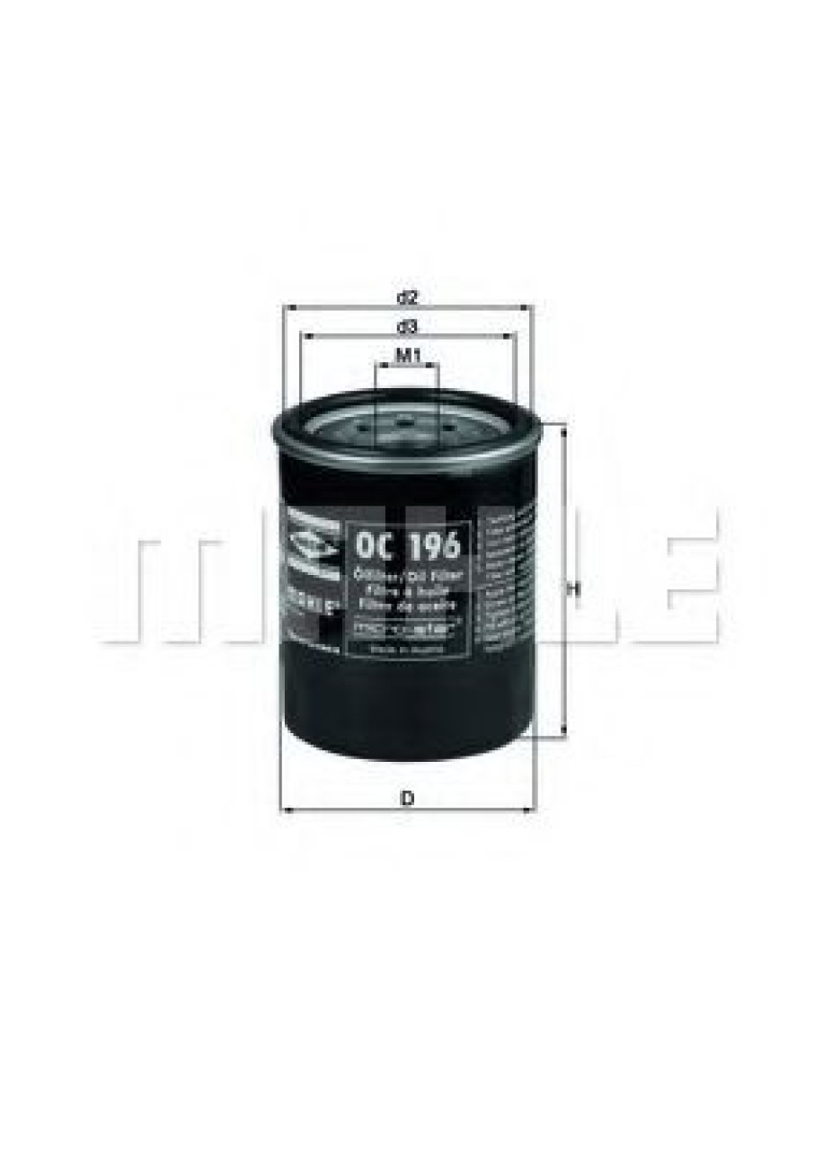 Filtru ulei VOLVO S40 I (VS) (1995 - 2004) KNECHT OC 196 piesa NOUA